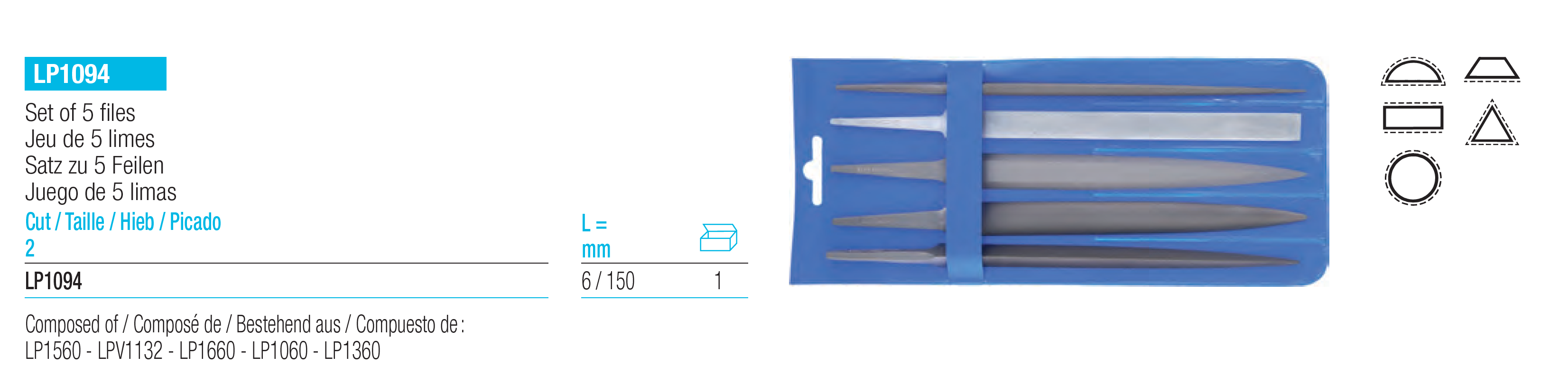 Glardon Vallorbe Precision Files Sets of 5 150 mm Specifications image glardon-vallorbe-precision-files-sets-150-mm-kyg1702-spec-01.png