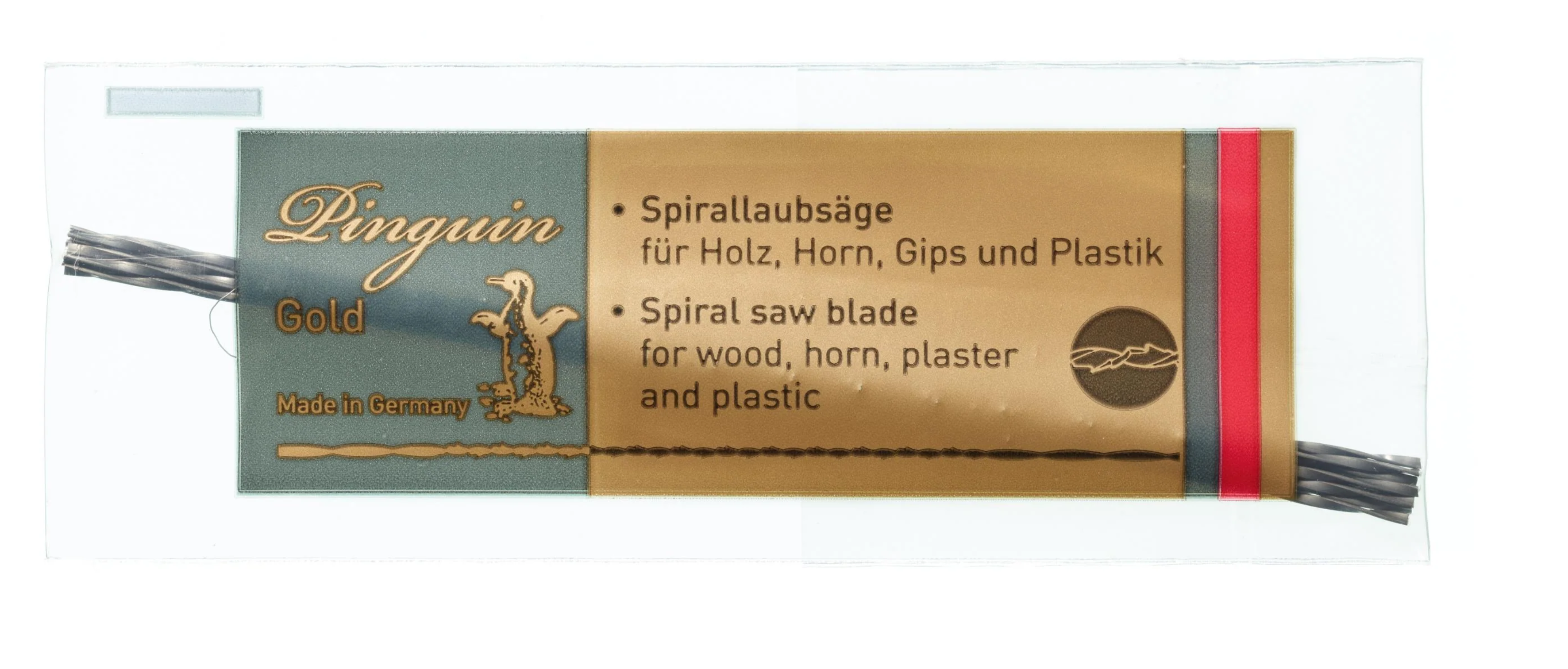 NIQUA PINGUIN GOLD Spiral Fretsaw Blades 130 mm image 2