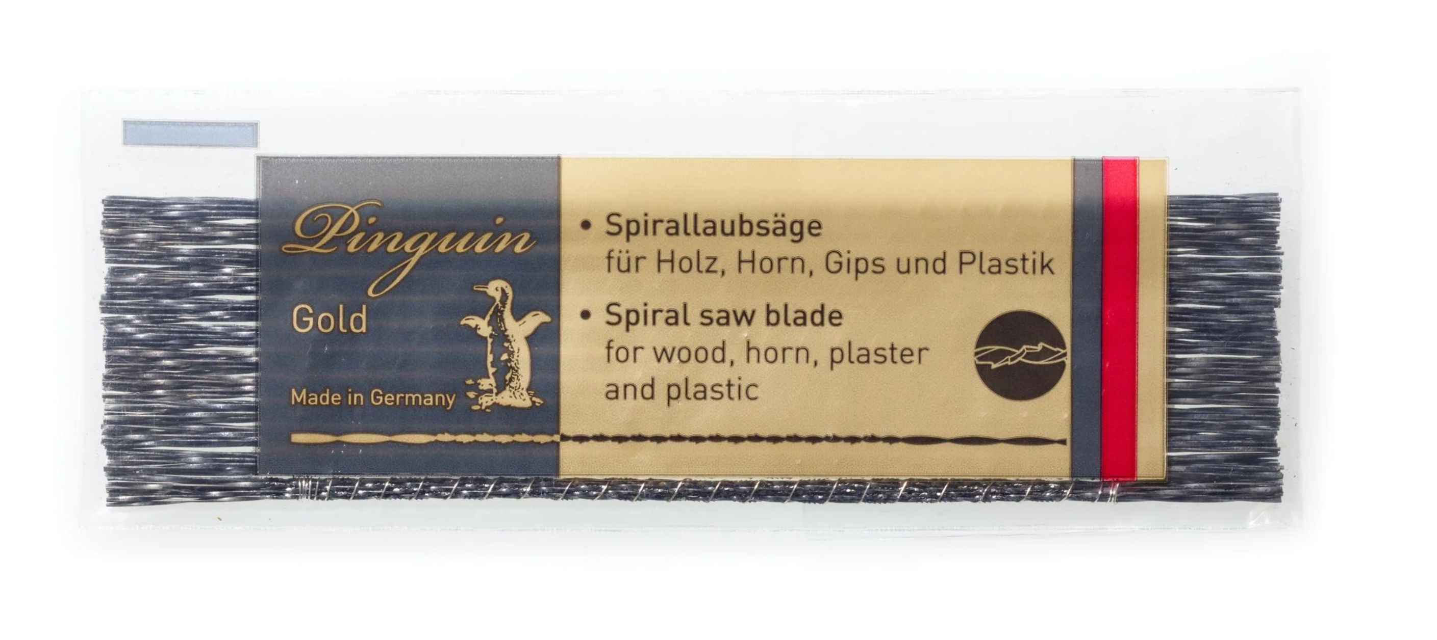 NIQUA PINGUIN GOLD Spiral Fretsaw Blades 130 mm image 3