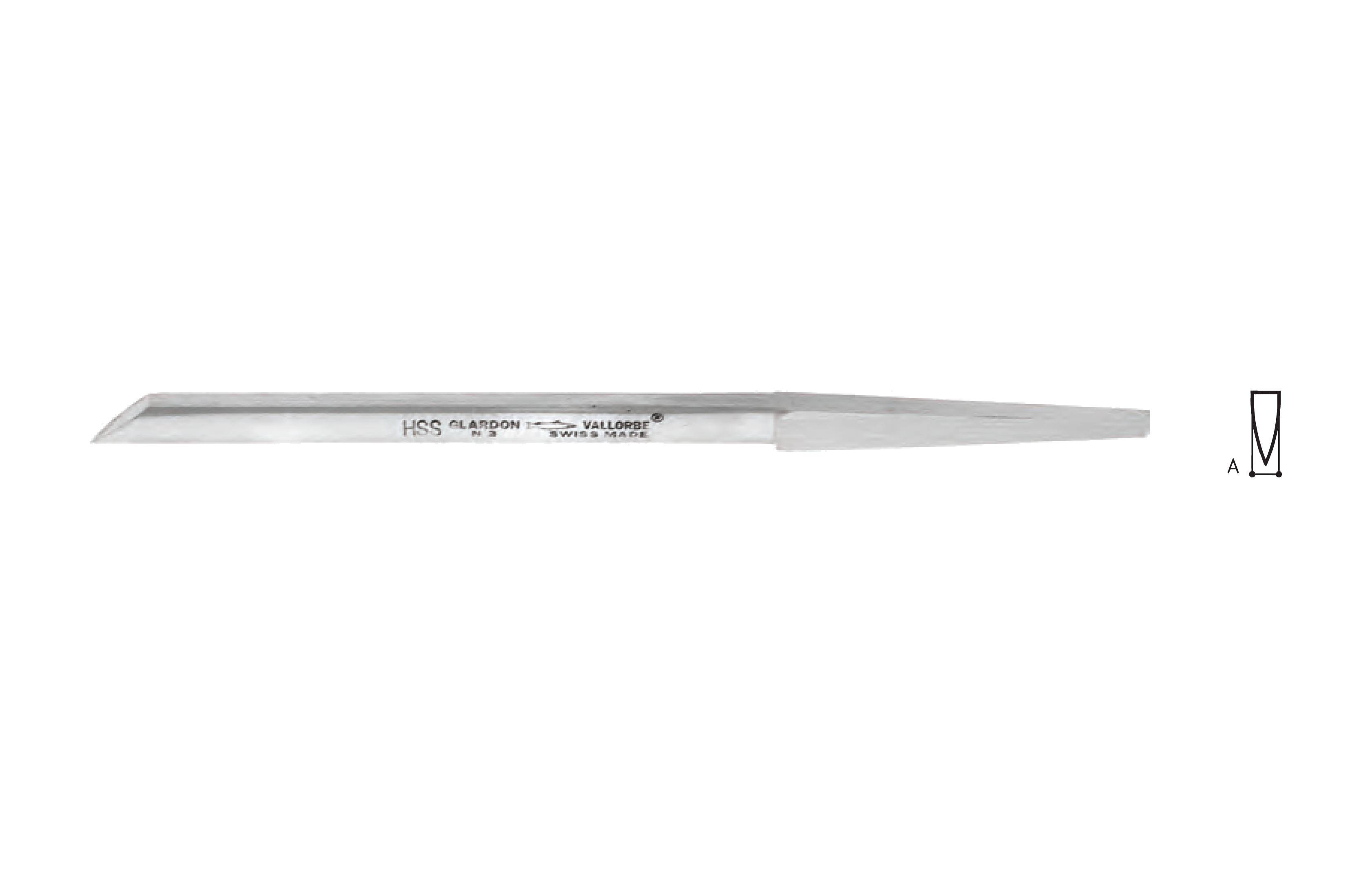 Glardon Vallorbe HSS Onglette Gravers LO0403HS image 2