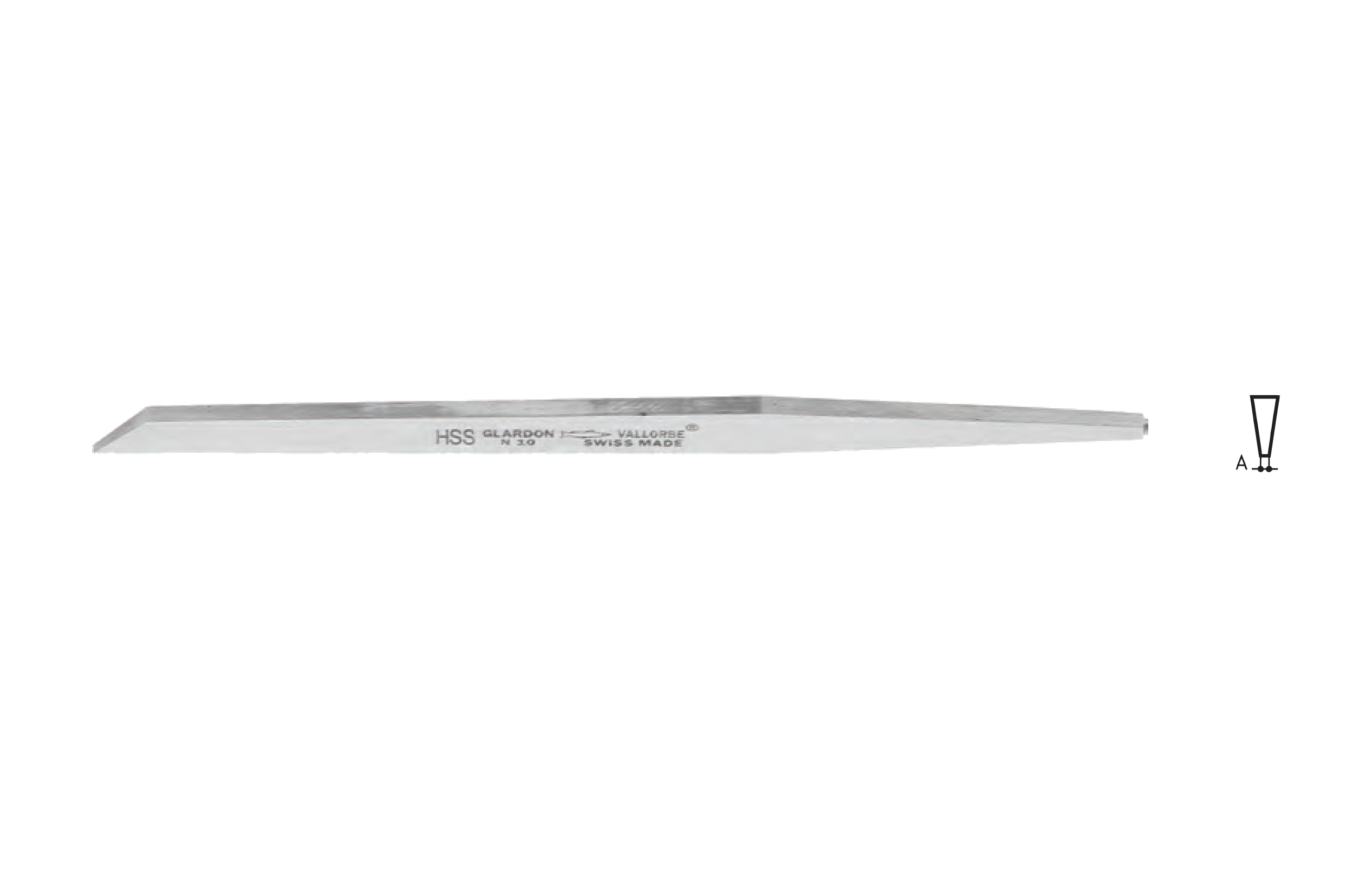 Glardon Vallorbe HSS Flat Edge Gravers LO0401HSS image 2