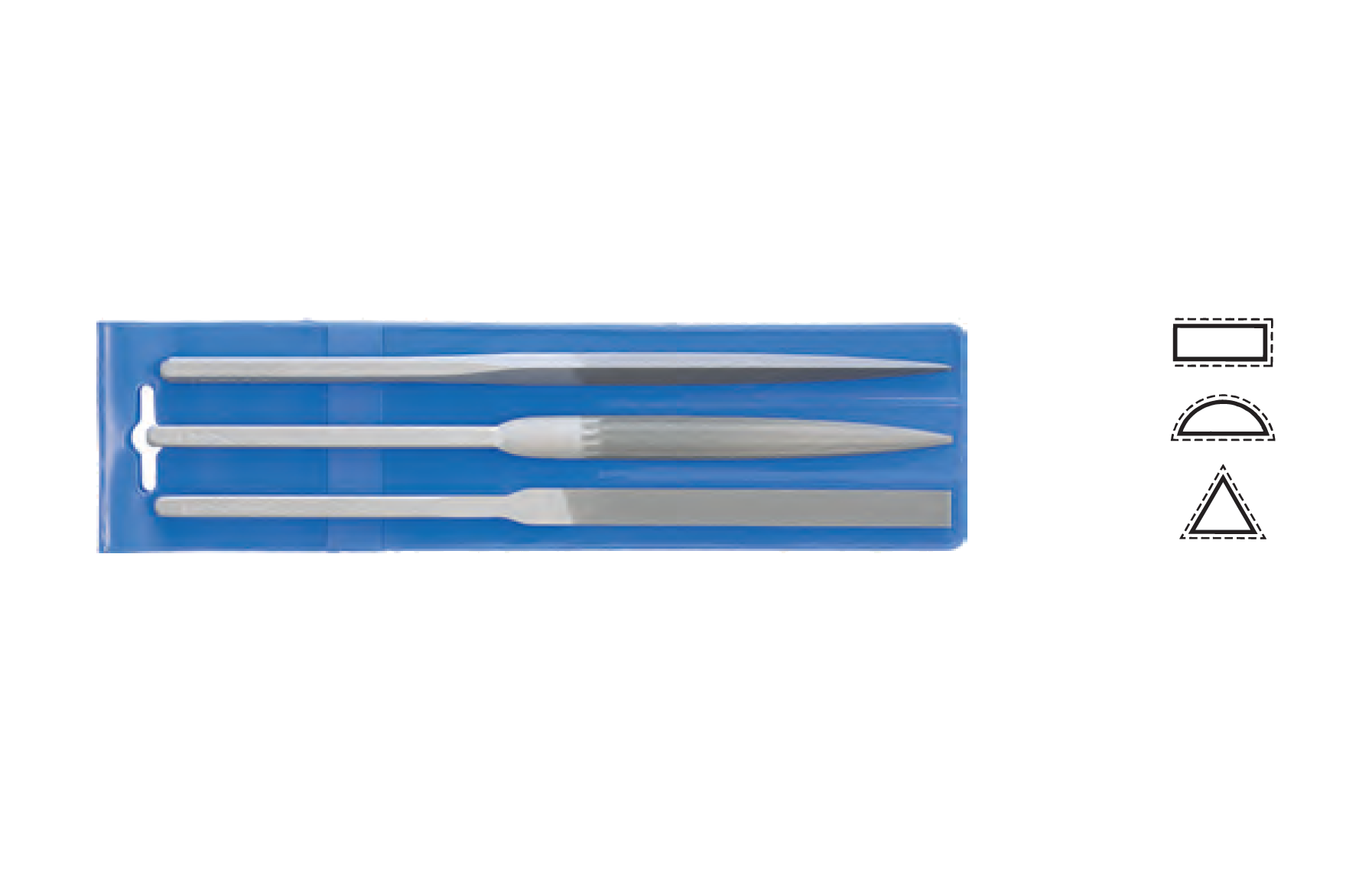 Glardon Vallorbe Habilis Files Sets of 3 215 mm LH2631 image 2