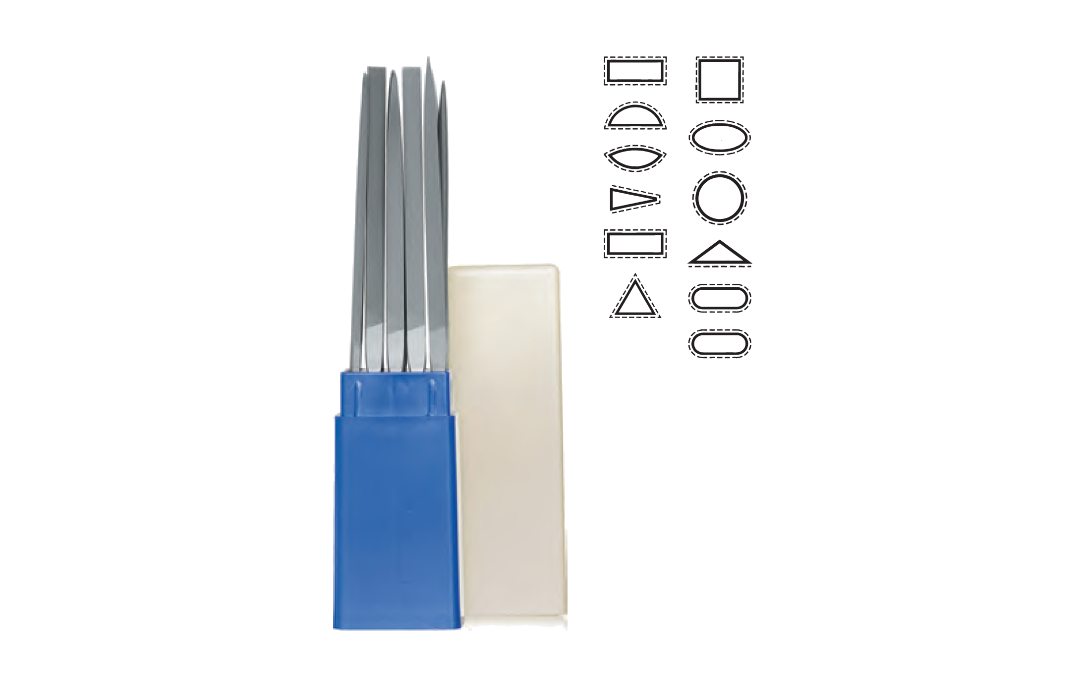 Glardon Vallorbe Needle File Sets of 12 LA249 image 2