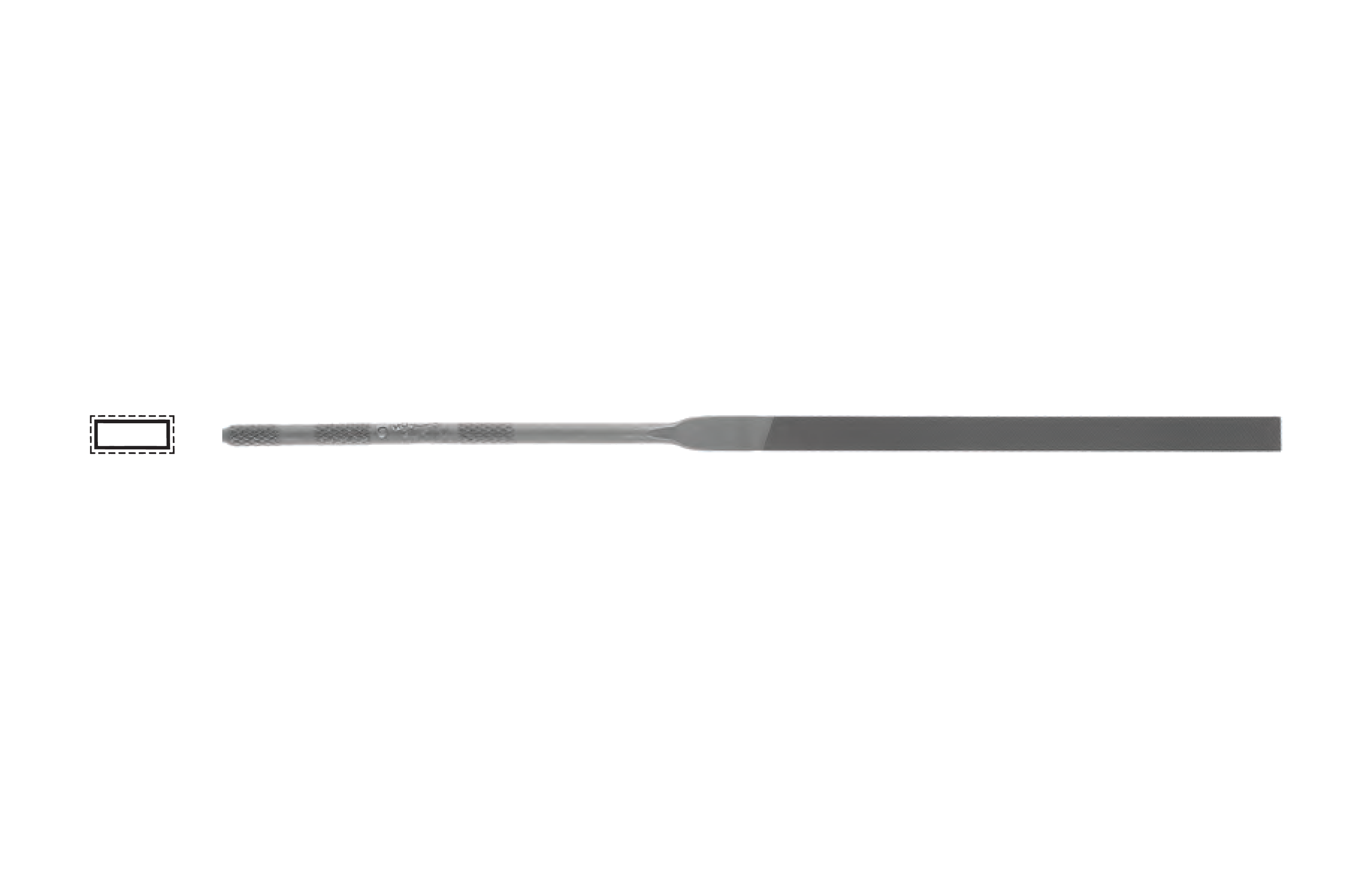 Glardon Vallorbe Pillar Needle Files LA2401 image 2