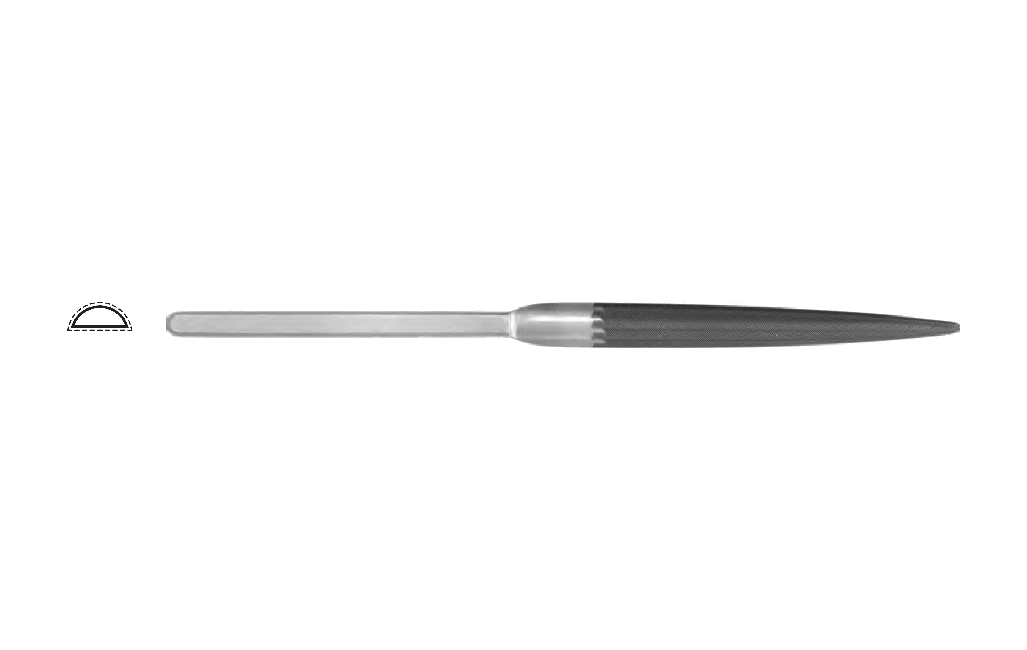 Glardon Vallorbe Jewellers’ Half-Round Hand Files LH9602 image 2