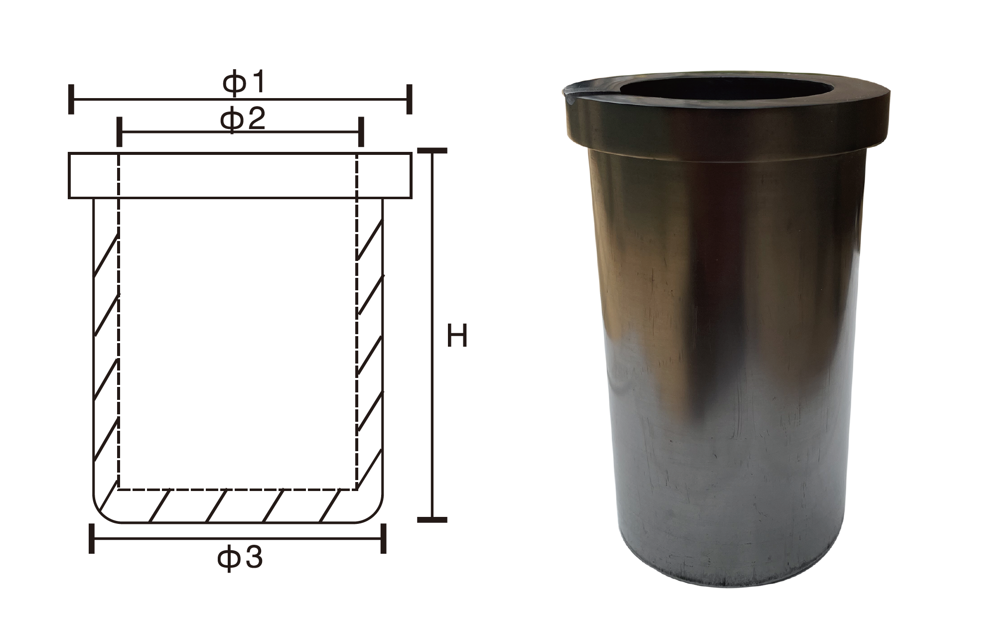 KYG Graphite Melting Crucible image 2