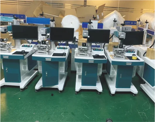 Equipment in a testing and preparation area