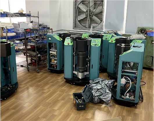 Equipment organized after testing