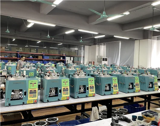 Equipment area for repeated testing and preparation