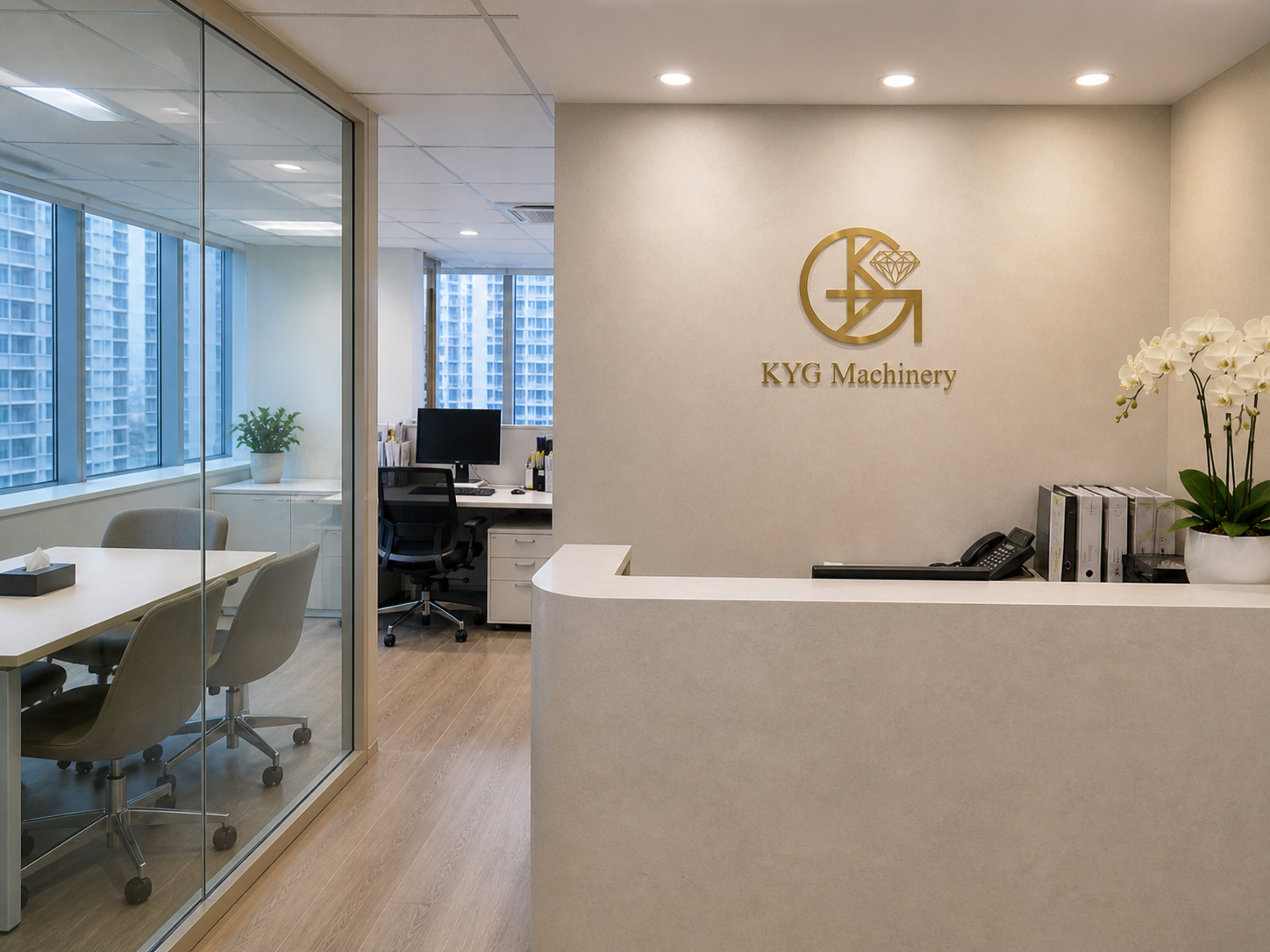 KYG 香港办公室前台与会议空间