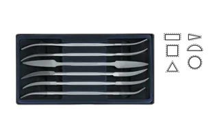 Glardon Vallorbe Rifflers Files Sets of 6 180 mm LR12186 image 2