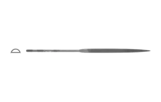 Glardon Vallorbe Halfround Needle Files LA2402 image 2