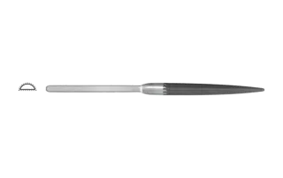 Glardon Vallorbe Jewellers’ Half-Round Hand Files LH9602 image 2