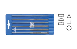 Glardon Vallorbe Wax Needle Files RASPS Set of 6 140 mm RA2530 image 2